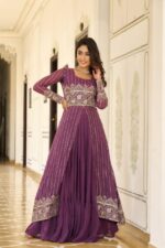 Americanchoice Fully Stitched New Festival Choli with attached Shrug & Lehnga - Image 3