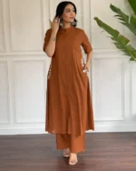 Americanchoice Cotton Embroidered Kurta & Pant Set - Image 3