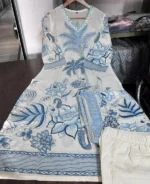 Americanchoice Cotton Kurta With Pant & Dupatta Set - Image 3