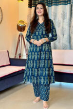 Americanchoice Cotton Kurta With Pant & Dupatta Set - Image 6