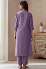 Americanchoice Cotton Purple Kurta & Pant Set - Image 5