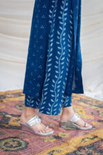 Americanchoice Blue Cotton Printed Kurta With Palazzo - Image 5