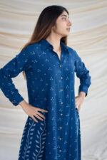 Americanchoice Blue Cotton Printed Kurta With Palazzo - Image 7