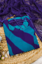 Americanchoice Lehriya Print Grorgett with Sifon Butti Dupatta - Image 4