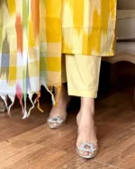 Americanchoice Handloom South Cotton Kurta With Pant & South Cotton Dupatta Set - Image 5