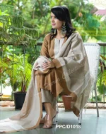 Americanchoice Brown Handloom South Cotton Kurta and Pant Set with South Cotton Dupatta - Image 6