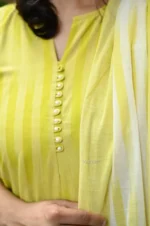 Americanchoice Handloom South Cotton Kurta With Pant & South Cotton Dupatta Set - Image 6