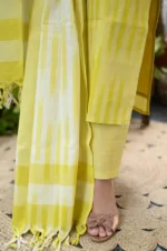 Americanchoice Handloom South Cotton Kurta With Pant & South Cotton Dupatta Set - Image 4