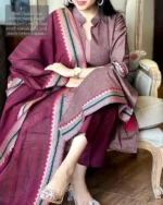 Americanchoice Handloom South Cotton Manglagiri Kurta With Pant & South Cotton Dupatta Set - Image 4