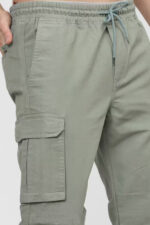 Americanchoice Men’s Light Grey Cotton Cargos - Image 2