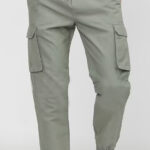 Americanchoice Men’s Light Grey Cotton Cargos