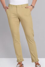 Americanchoice Men’s  Light Khaki  Cotton Chinos Trouser - Image 3