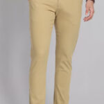 Americanchoice Men’s  Light Khaki  Cotton Chinos Trouser