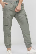 Americanchoice Men’s Light Grey Cotton Cargos - Image 4