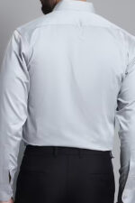 Americanchoice Men's Casual Slim Fit Grey Shirt - Image 3