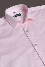 Americanchoice Men's Casual Slim Fit Pink Shirt - Image 2