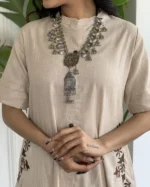 Americanchoice South Cotton Embroidered Kurta & Pant Set - Image 4
