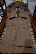 Americanchoice Brown South Cotton Kurta & Pant Set  . - Image 4