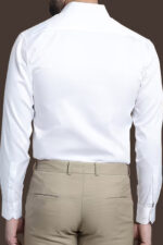Americanchoice Men's Casual Slim Fit White Shirt - Image 2