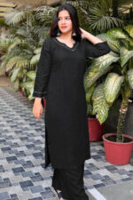 Americanchoice classy Black Kurti Pant with Detailing