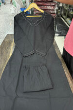 Americanchoice classy Black Kurti Pant with Detailing - Image 3