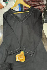 Americanchoice classy Black Kurti Pant with Detailing - Image 2