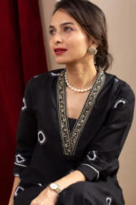 Americanchoice Black Cotton Kurta and Pant Set - Image 2