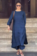 Americanchoice Handloom Blue South Cotton Kurta & Pant Set