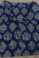 Americanchoice Blue Cotton Classy Flair Dress - Image 3