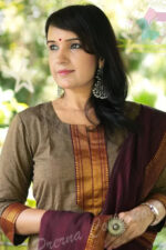 Americanchoice Brown with Maroon Handloom South Cotton Kurta and Pant Set - Image 2