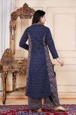 Americanchoice classy Navy Blue Kurti Pant with Detailing - Image 6