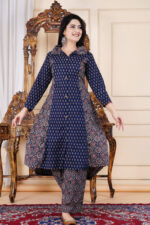 Americanchoice classy Navy Blue Kurti Pant with Detailing