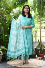 Americanchoice Handloom South Cotton Kurta With Pant & South Cotton Dupatta Set