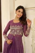Americanchoice Fully Stitched New Festival Choli with attached Shrug & Lehnga - Image 2