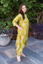 Americanchoice Yellow Cotton Kurta and Pant Set - Image 2