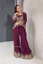 Americanchoice New Party Wear Koti Blouse Suit Set - Image 5