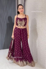 Americanchoice New Party Wear Koti Blouse Suit Set