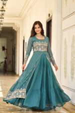 Americanchoice Fully Stitched Festival Choli with attached Shrug & Lehnga