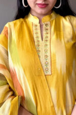 Americanchoice Handloom South Cotton Kurta With Pant & South Cotton Dupatta Set - Image 2