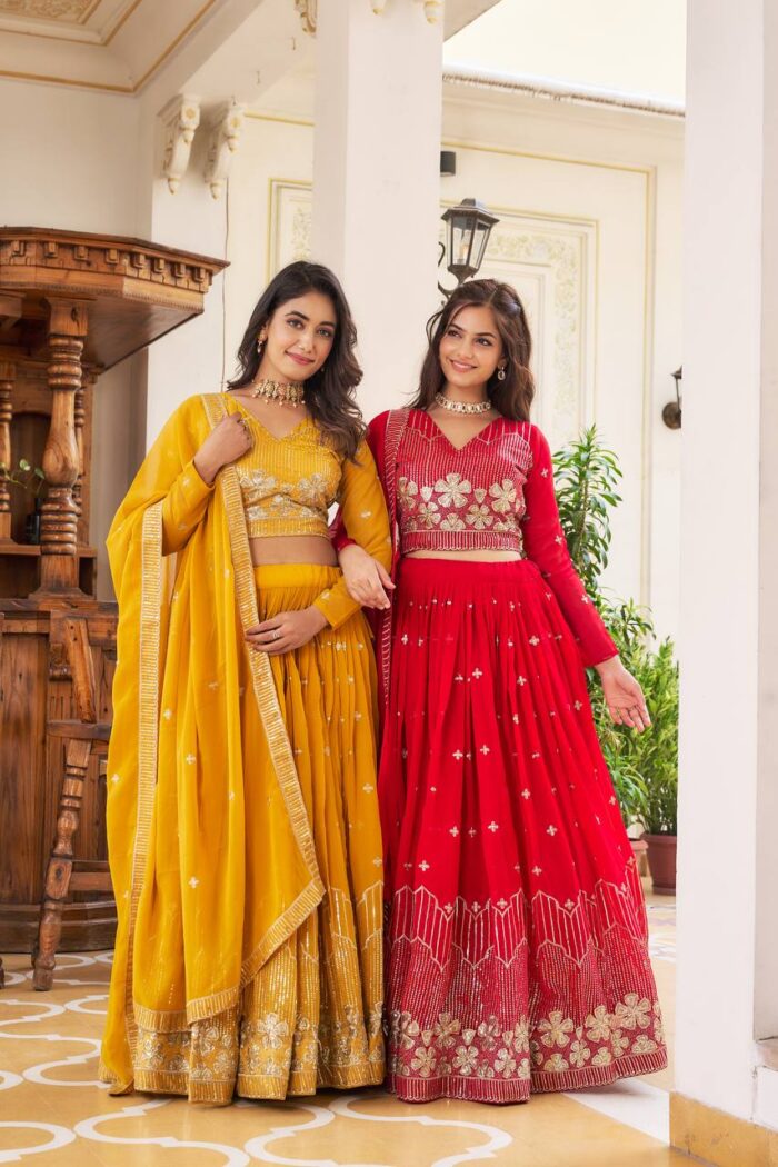 Americanchoice Fully Stitched Designer Lehnga Choli Set - Image 4