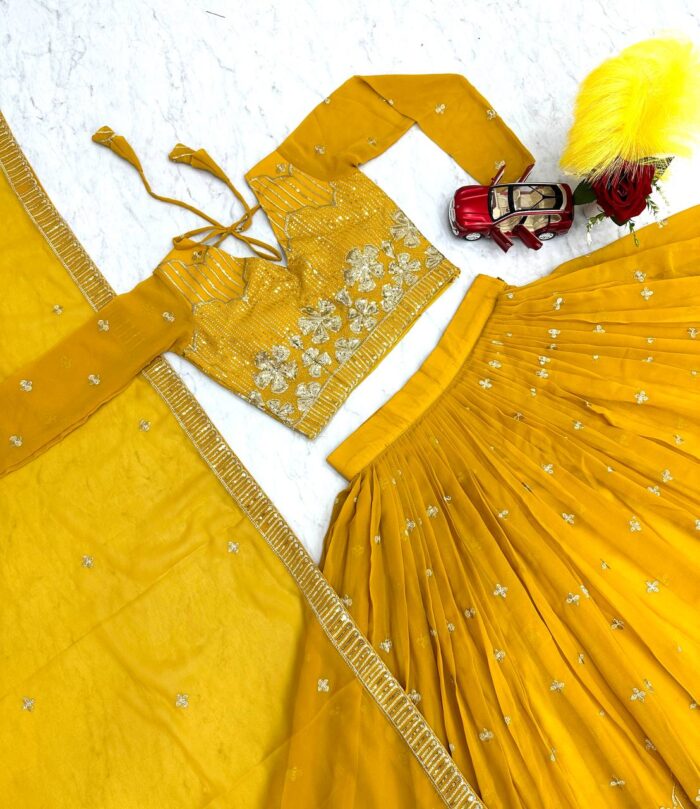Americanchoice Fully Stitched Designer Lehnga Choli Set - Image 3