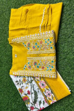 Americanchoice Yellow Cotton Solid Kurtis For Women - Image 4