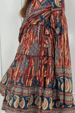Americanchoice Cotton Anarkali Kurta With Pant & Dupatta Set - Image 2