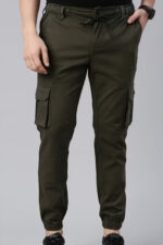 Americanchoice Men’s Olive Green Cotton Cargos