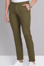 Americanchoice Men’s  Green Cotton Chinos Trouser - Image 2