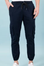 Americanchoice Men’s Navy Blue Cotton Cargos