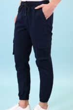 Americanchoice Men’s Navy Blue Cotton Cargos - Image 3