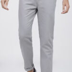 Americanchoice Men's Grey Cotton Chinos Trouser
