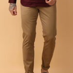 Americanchoice Men’s  khaki Cotton Chinos Trouser