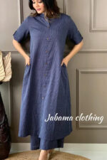 Americanchoice Navy Blue Cotton Co-Ord Set - Image 2